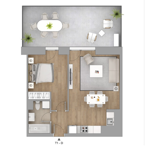 apartament-E1-T1D apartament-E1-T1D